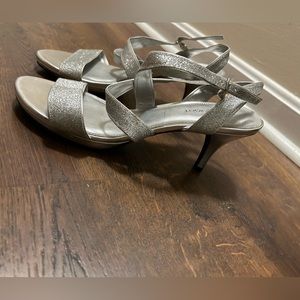 Silver Sparkle Heels